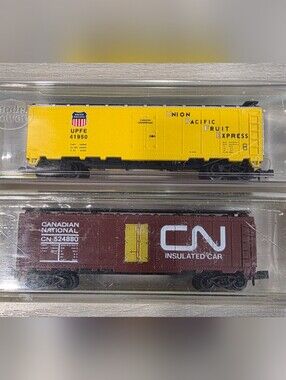 Pair Of Model Power N Scale 40' Refrigerator Reefer Cars